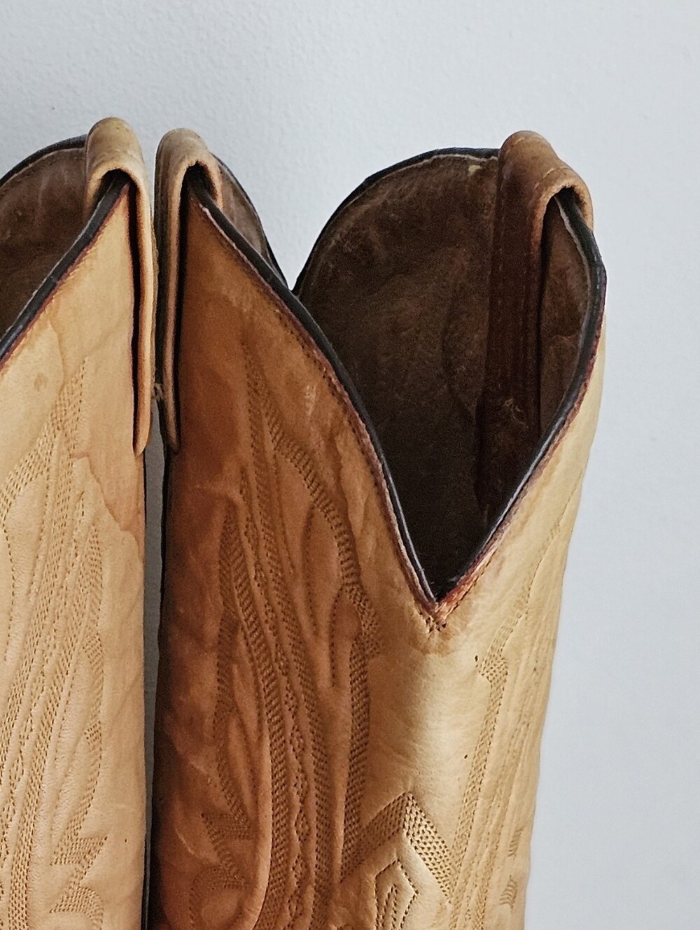 Rancho Exotic Alligator Reptile Leather Western Cowboy Boots Brown Tan Size 11 E - Picture 16 of 16